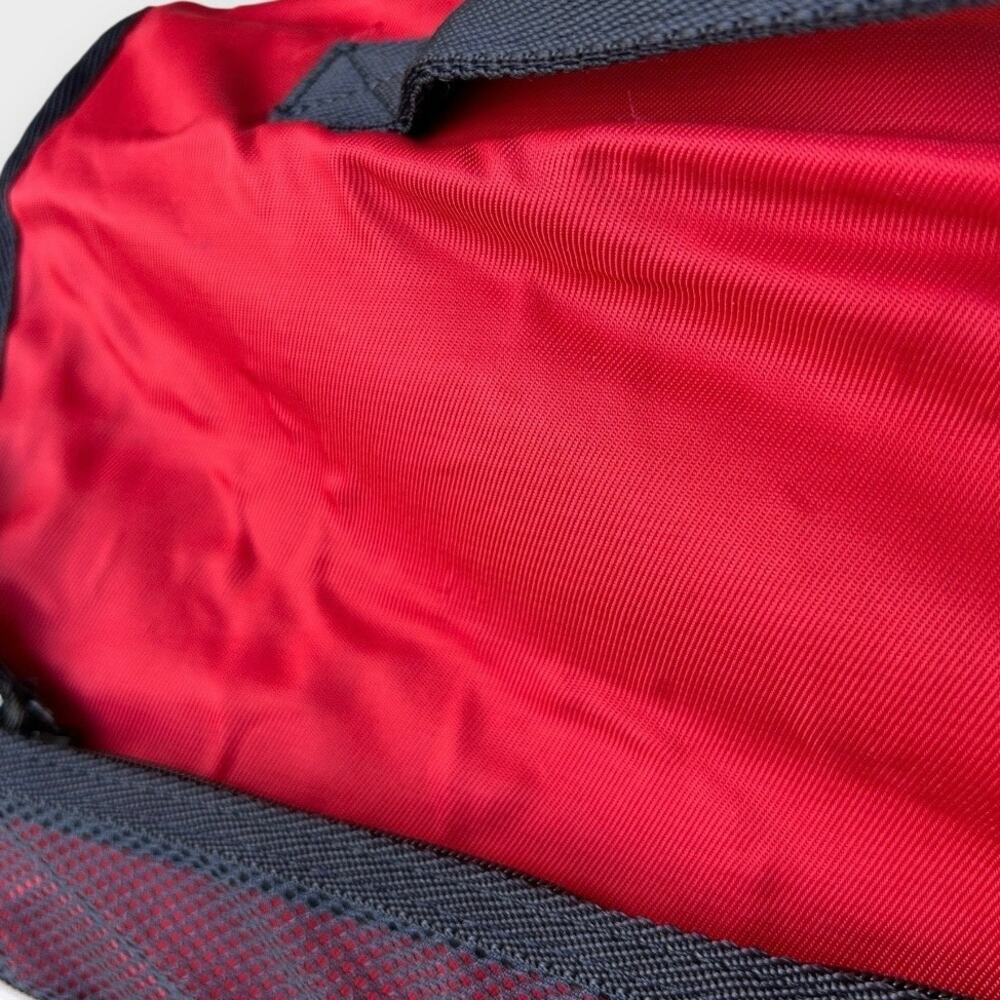 Vintage 90s Tommy Hilfiger Messenger Lap Top Bag Red Preppy Academic Grunge - Picture 12 of 13